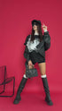 T-krekls "LACE TOP H19" - melns